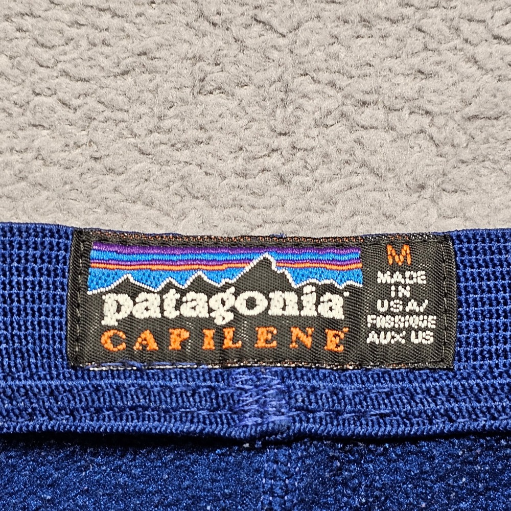 Patagonia‎ Capilene Mens Medium Blue Fleece Base Layer Thermal Pants Outdoor - Picture 8 of 11